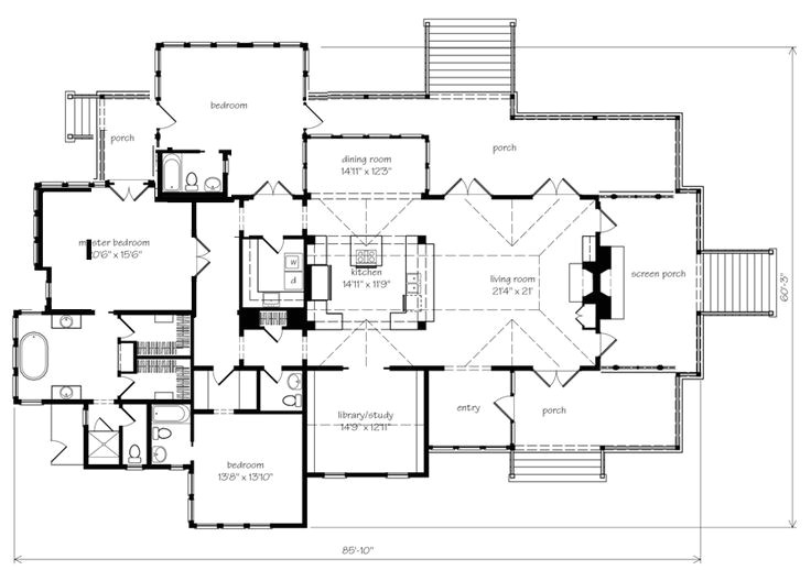 tideland house plan sl 1375