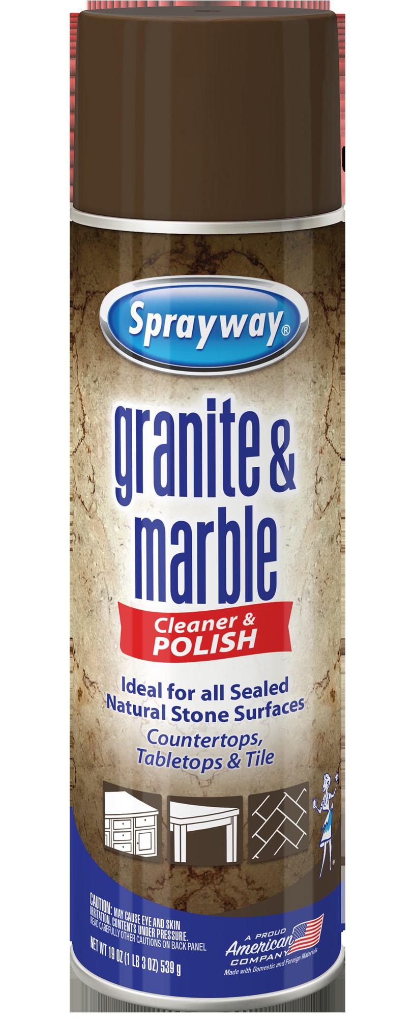 sprayway granite marble cleaner aerosol spray