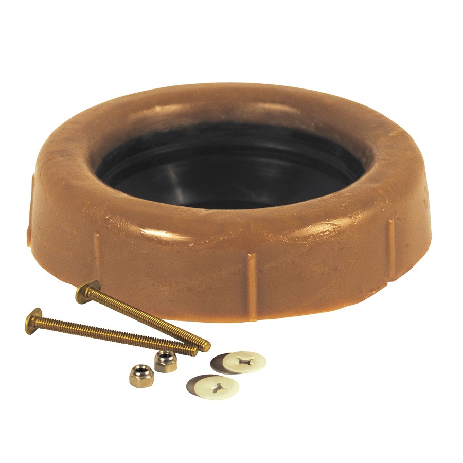 oatey johni ring wax 3 in jumbo toilet wax ring with bolts for hercules