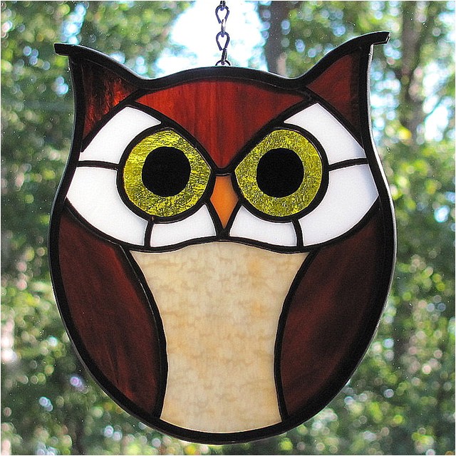 Stained Glass Owl Patterns Free Stained Glass Hoot Owl Flickr Photo Sharing