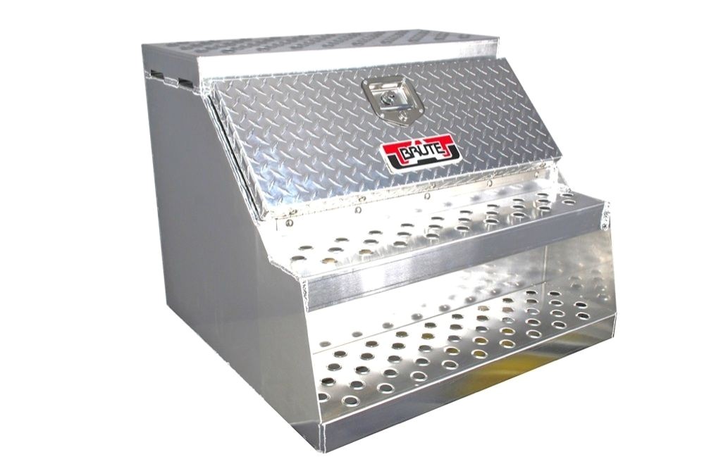 Step tool Boxes for Semi Truck 30 Quot Brute Semi Truck Tractor Step Box with tool Box Ebay