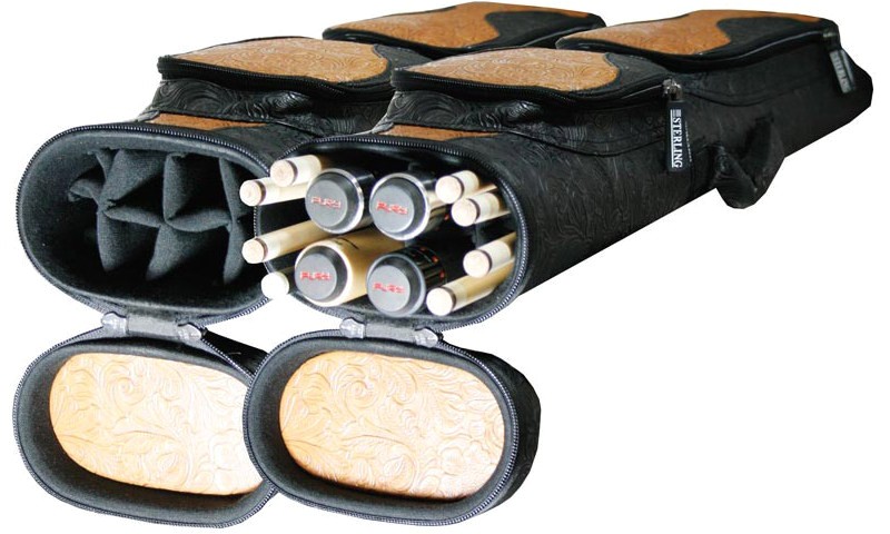 Sterling 4×8 Pool Cue Case New Sterling Wave Case Stw2tv 4×8 Black and Brown Cue