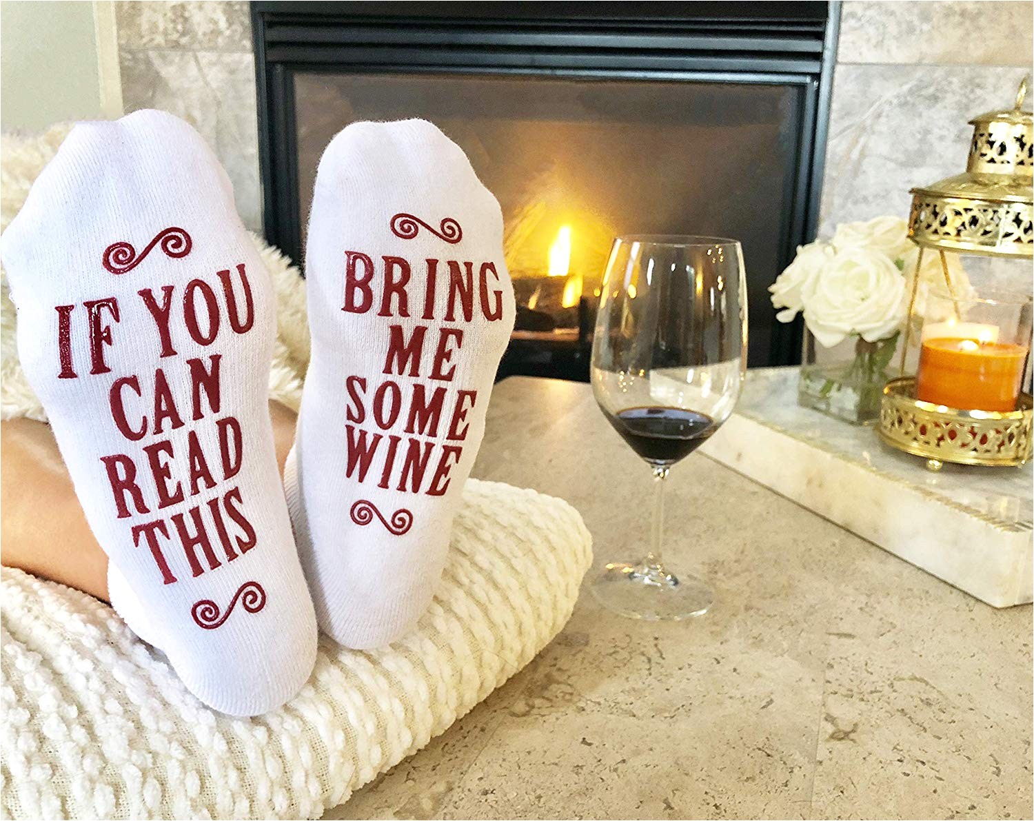 amazon com bring me some wine luxury combed cotton socks with gift box perfect hostess or holiday gift idea for women cute christmas gift idea for