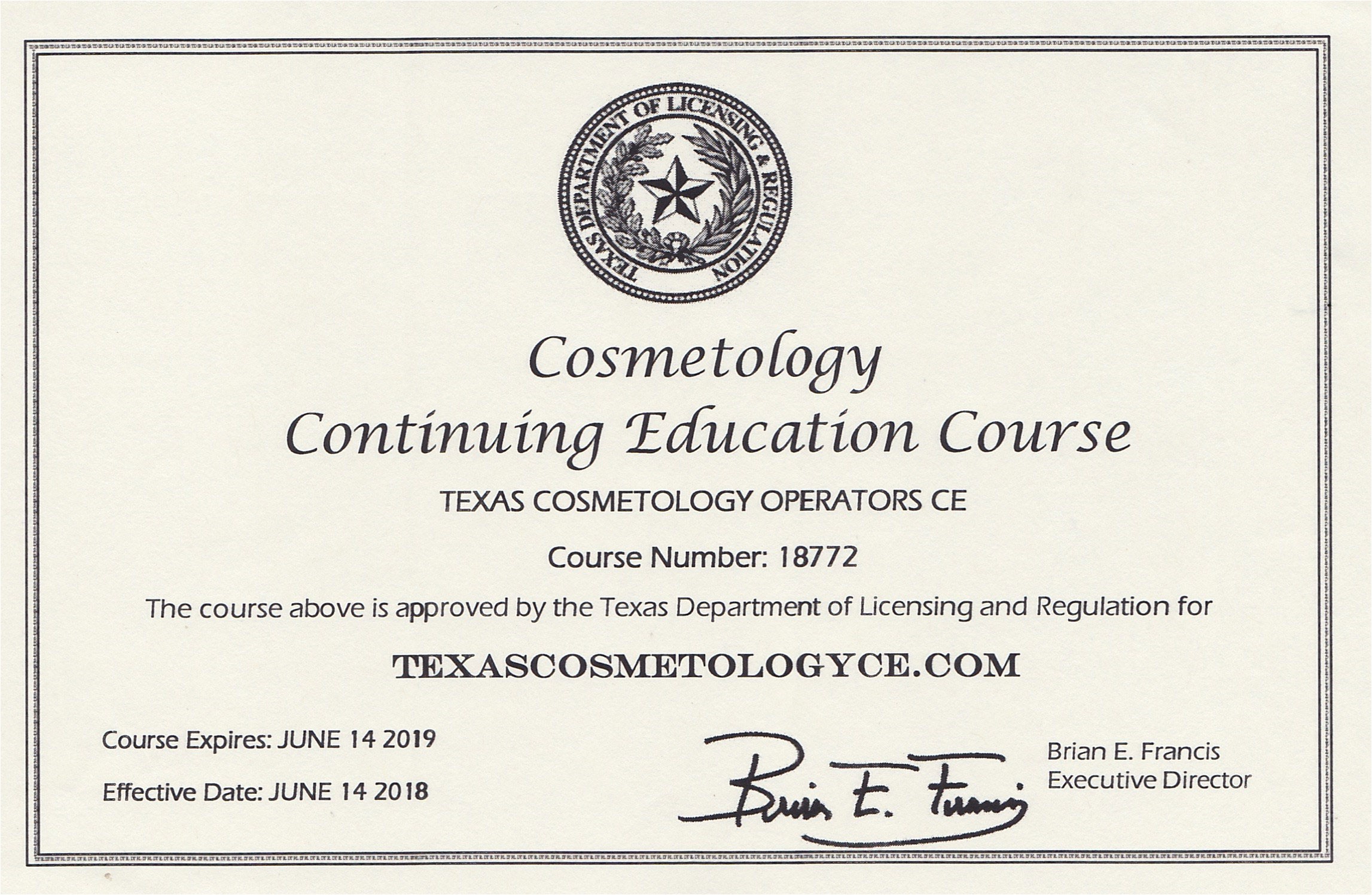 Tdlr Continuing Education Cosmetology Texas Cosmetology Continuing Education Online Online Texas