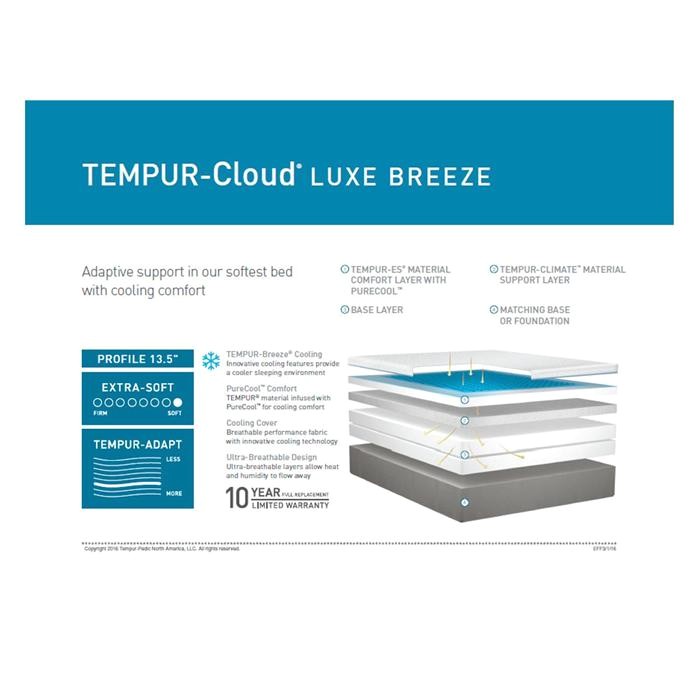 tempur cloud luxe breeze