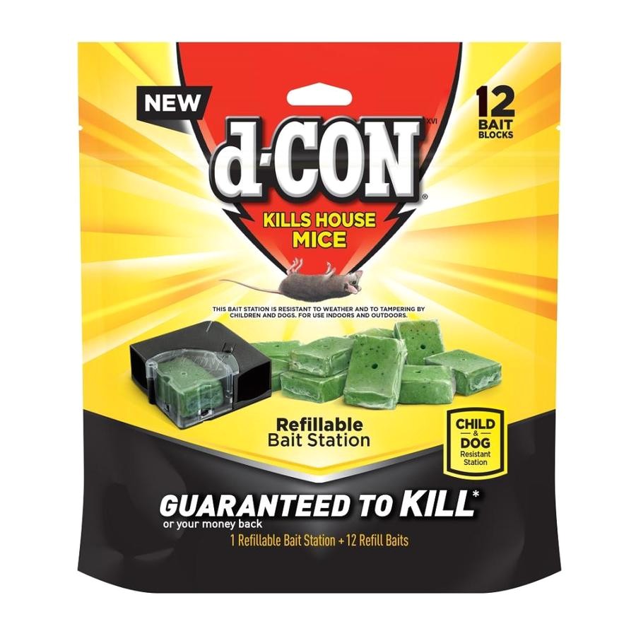 d con 12 count mouse bait station