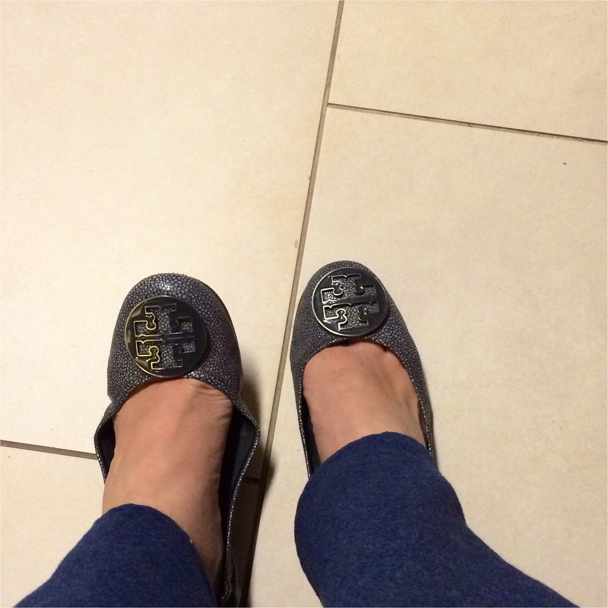 tory burch reva flats