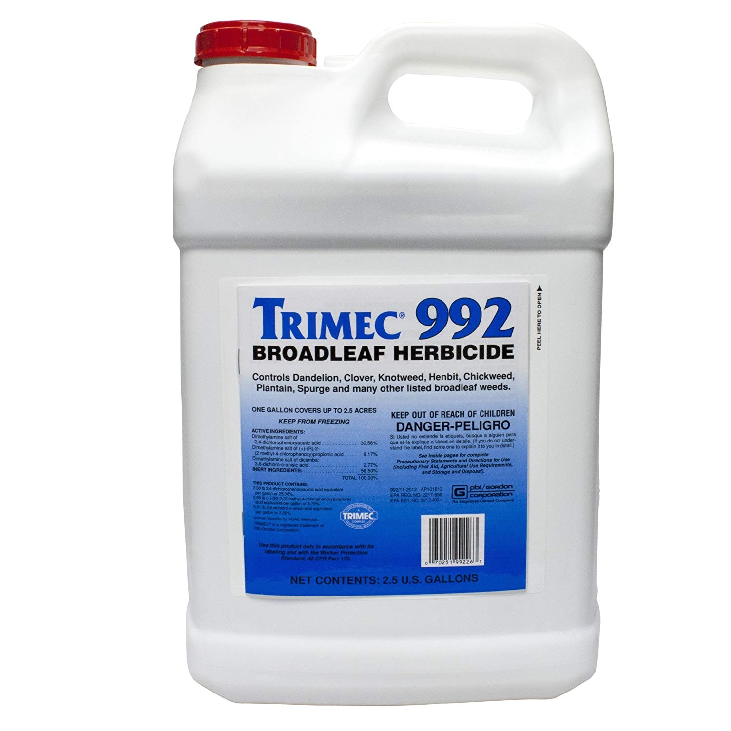 amazon com trimec 992 broadleaf herbicide 2 5 gallons weed killers garden outdoor