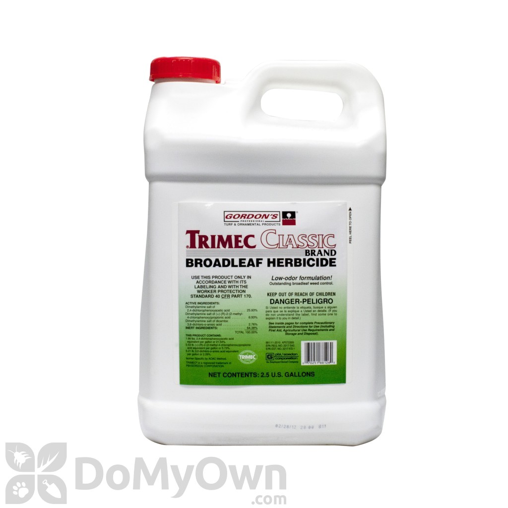 Trimec Classic Oz Per Gallon Gordons Trimec Classic Broadleaf Herbicide Fast Free Shipping