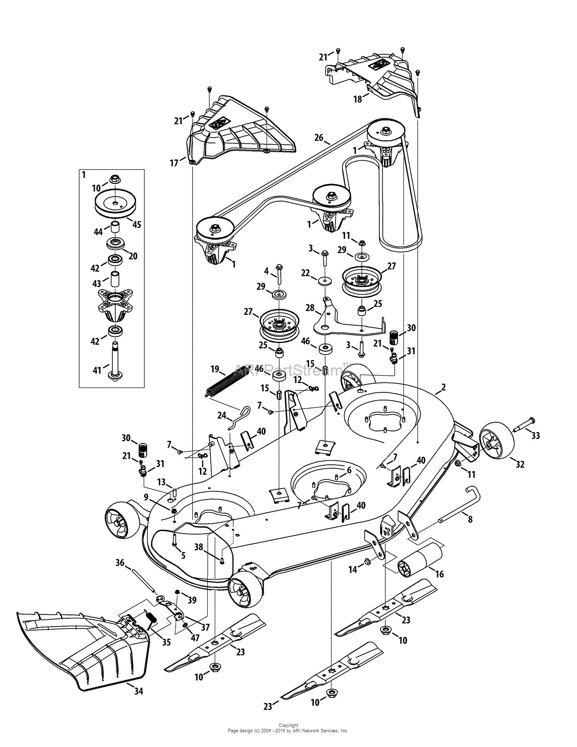 Troy Bilt Super Bronco 50 Belt Diagram Troy Bilt 13wqa2kq011 Super Bronco 50 2015 Parts Diagram