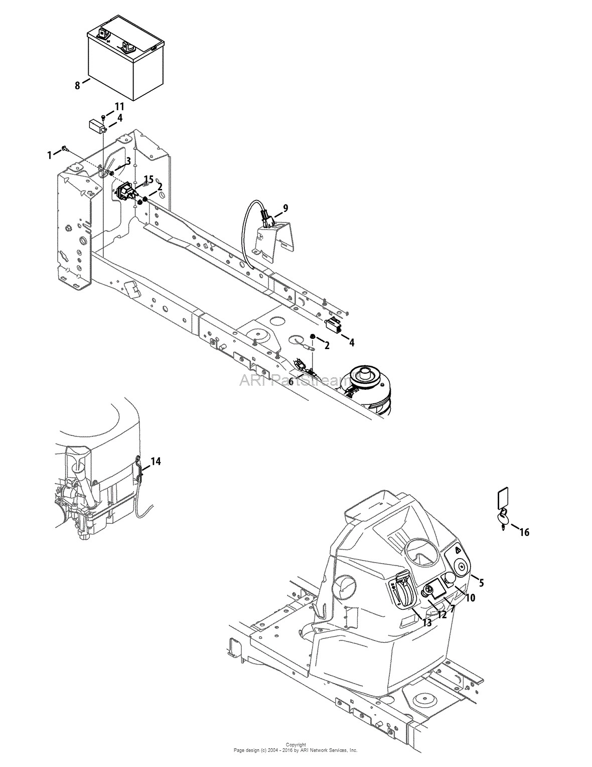 troy bilt bronco mower engine parts diagram