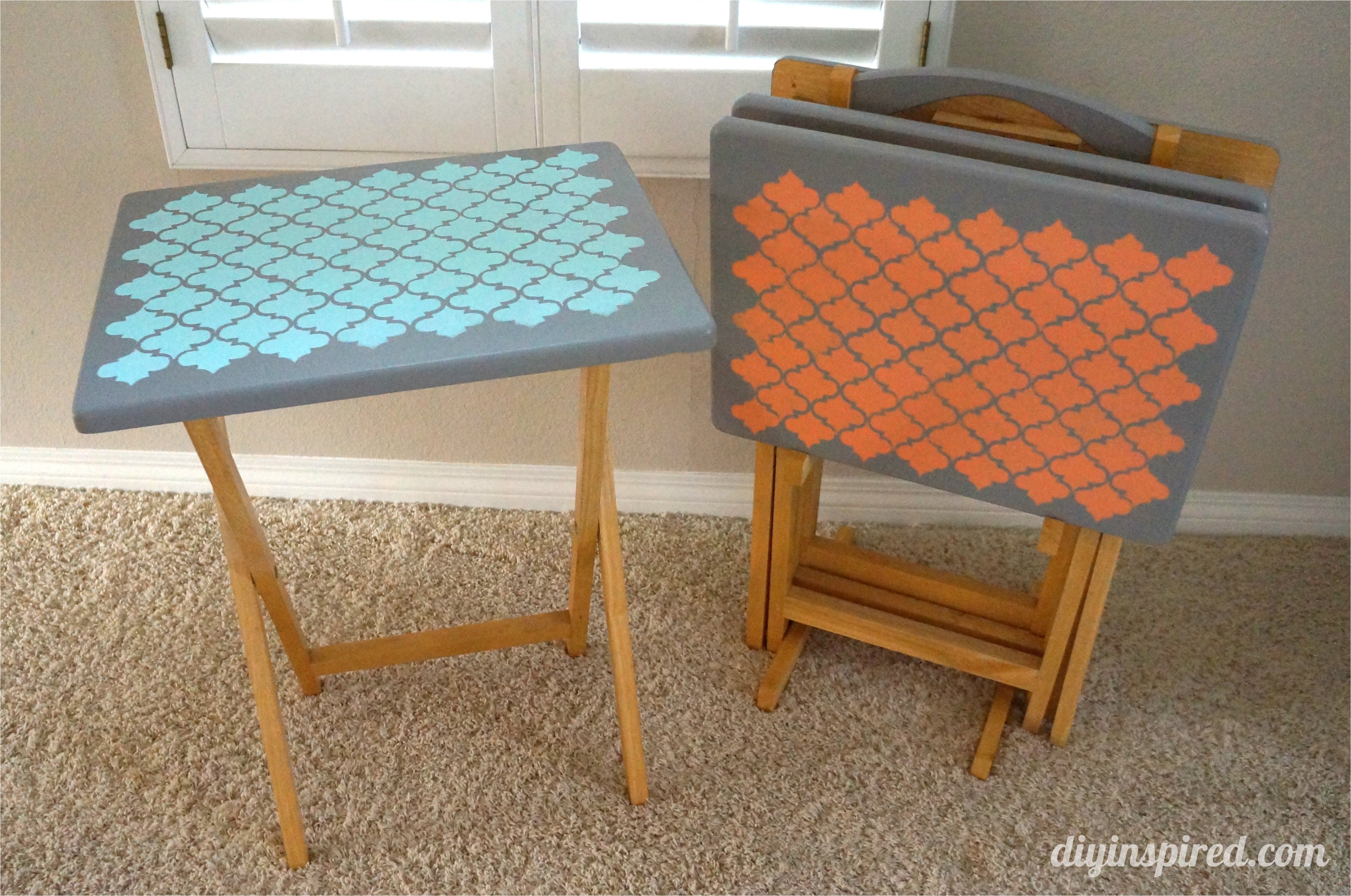 Tv Tray Set Ikea Tv Tray Table Upcycle Diy Inspired