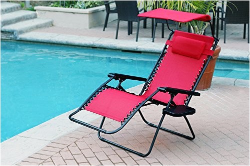 jeco red oversized zero gravity chair with sunshade