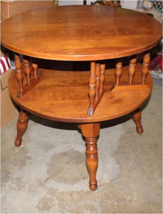 Vintage Ethan Allen Side Table Ethan Allen Lazy Susan and Mid Century On Pinterest