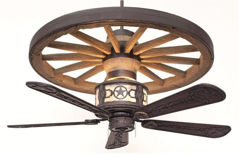 wagon wheel ceiling fan