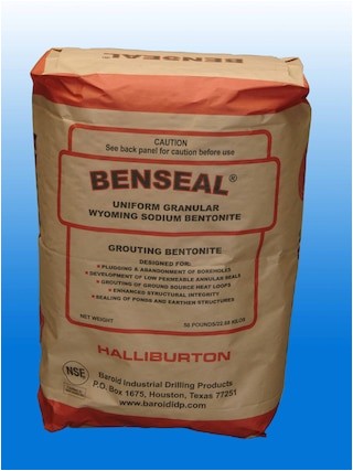 benseal bentonite clay 50 lb bag