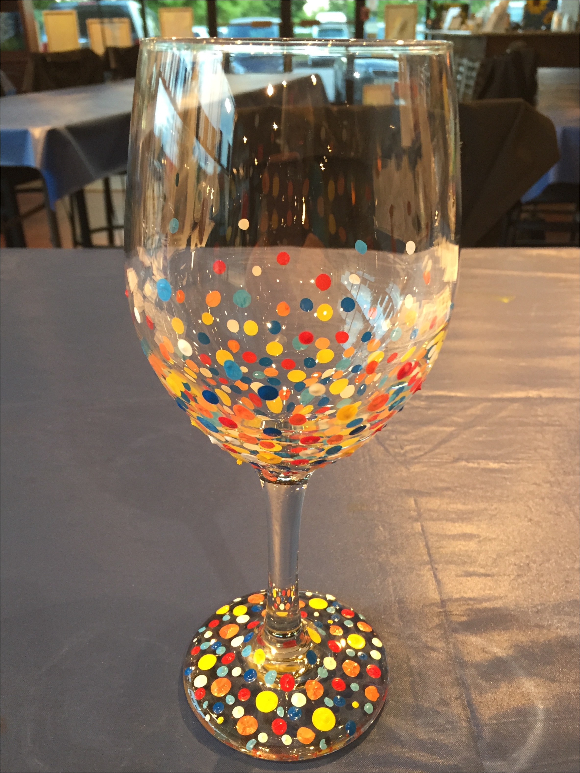 wine glass painting paint 2 glasses