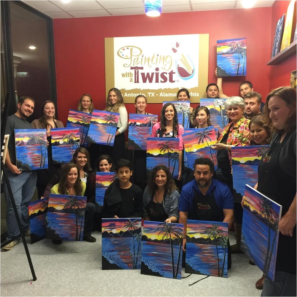 Wine and Paint San Antonio Painting with A Twist San Antonio Texas Tx