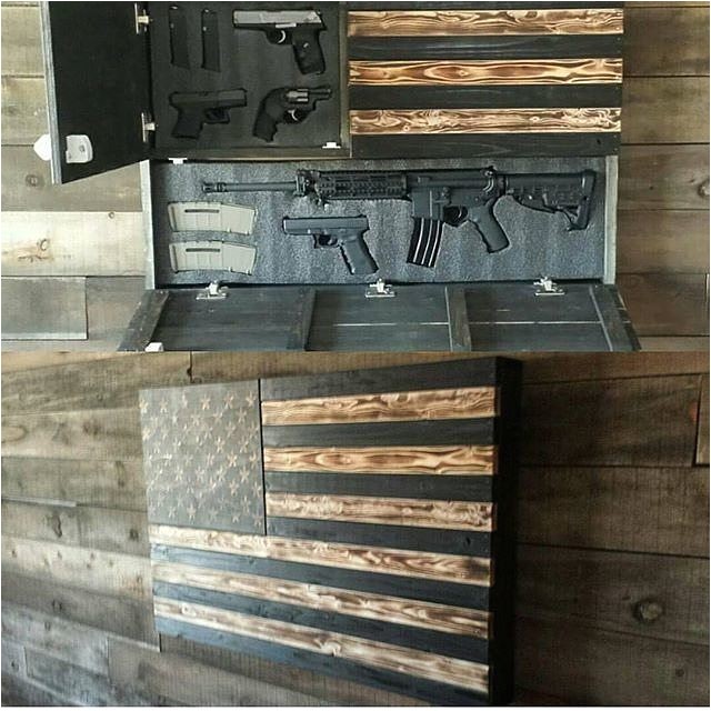 Wooden American Flag Gun Holder Best 25 Hidden Gun Storage Ideas On Pinterest Gun