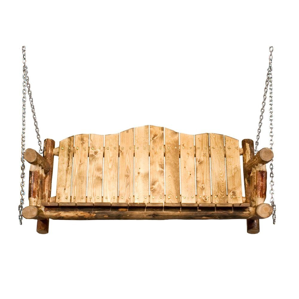 Wooden Porch Swings at Home Depot Montana Woodworks Glacier Country Porch Swing with