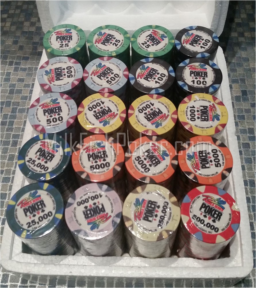 Wsop Clay Poker Chip Sets 500 Wsop Ceramic Poker Chips Ebay