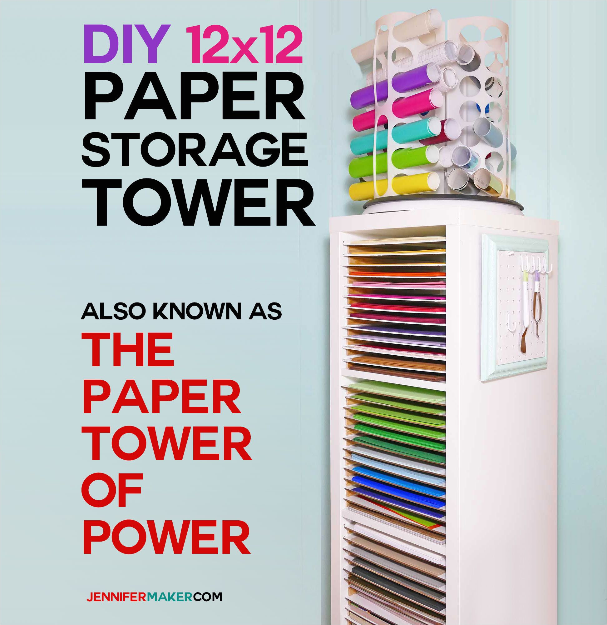 12x12 paper storage diy vertical organizer for scrapbook paper jennifer maker