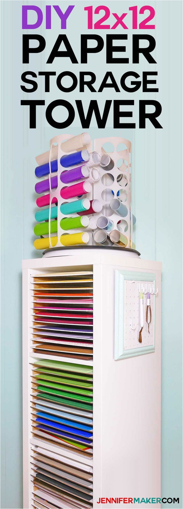 12x12 paper storage diy vertical organizer for scrapbook paper