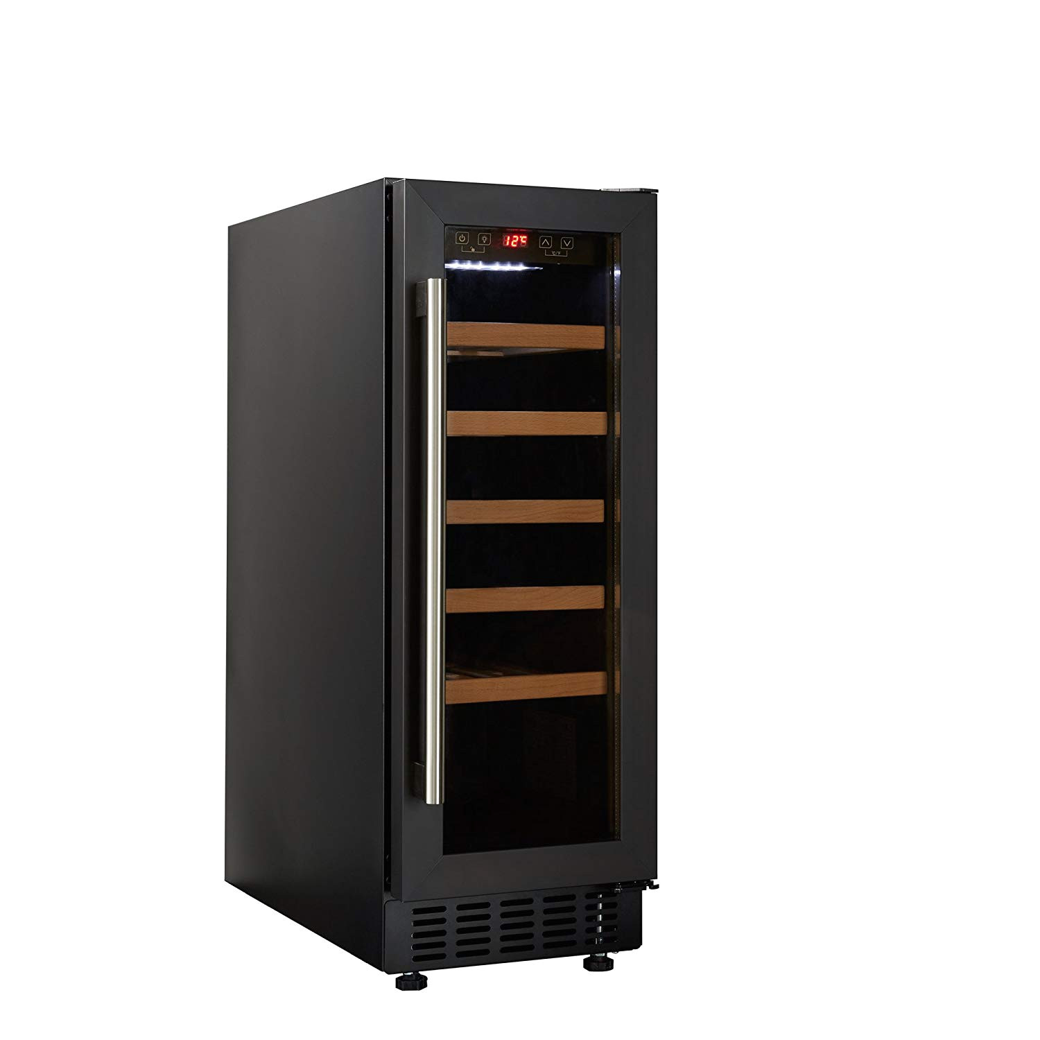 cookology cwc300bk 30cm wine cooler in black 20 bottle capacity freestanding undercounter fridge amazon co uk large appliances