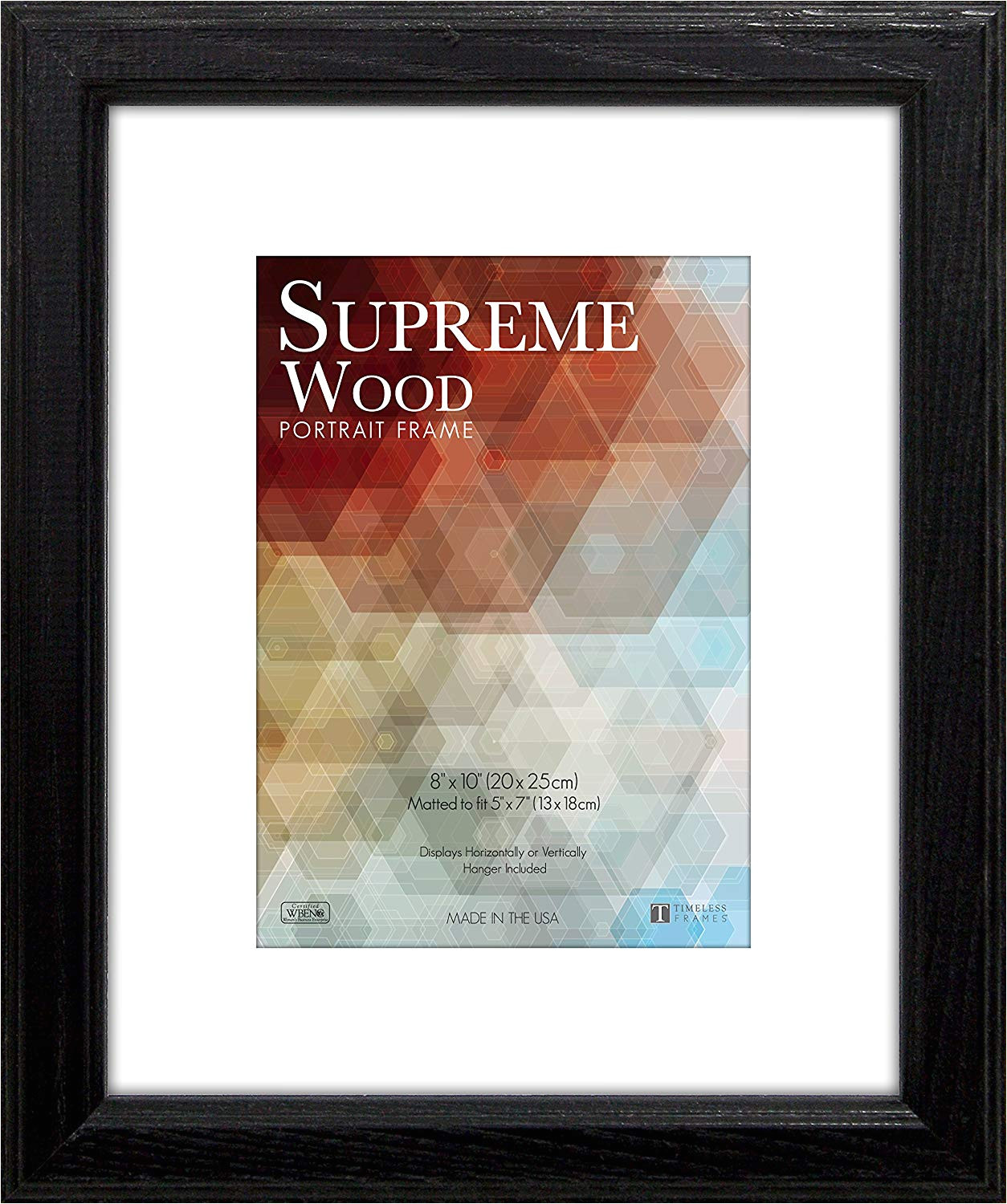 amazon com timeless frames 14x18 inch fits 11x14 inch photo supreme solid wood wall frame black home kitchen