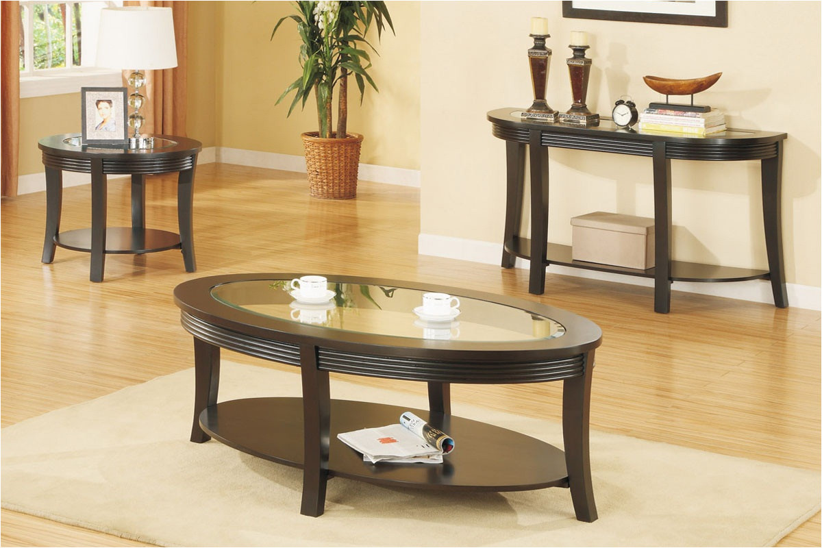 perseus glass top wooden coffee table set montreal round tables and end sets dmi furniture white