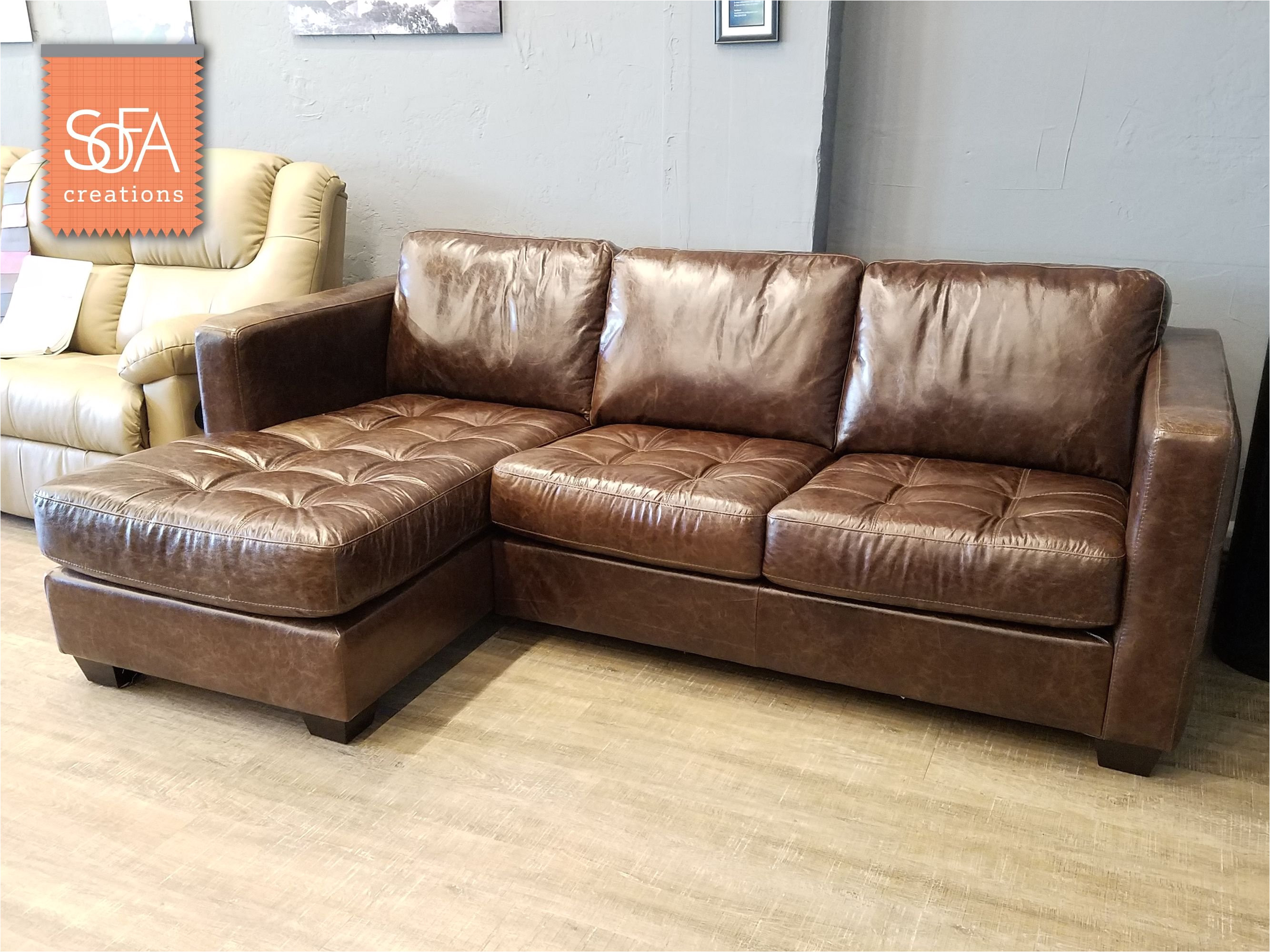 90 inch sectional sofa inspiration barrett top grain leather sectional featuring a stylish tufting
