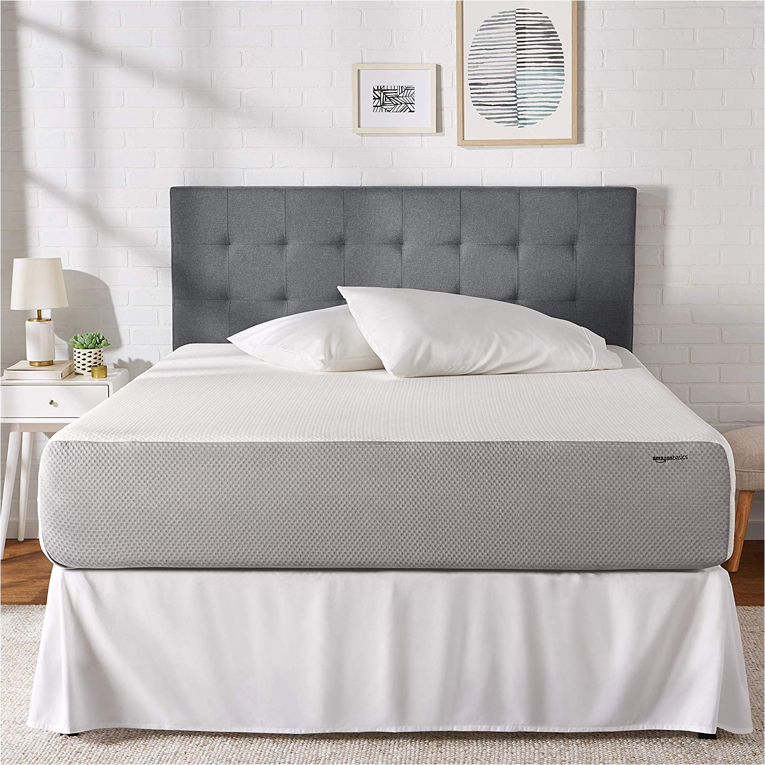 amazon com amazonbasics memory foam mattress soft plush feel certipur us certified 12 inch king kitchen dining