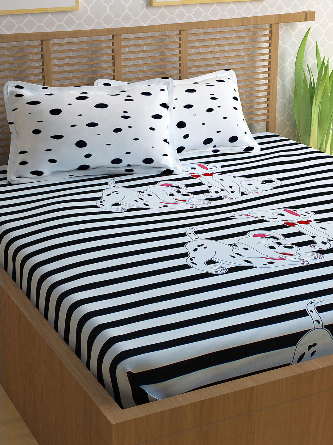 71f26ee8 c177 40d3 af28 0e0bd28afa2d1543655166803 storyhome white black cotton 240 tc fine double bedsheet wi 1 jpg