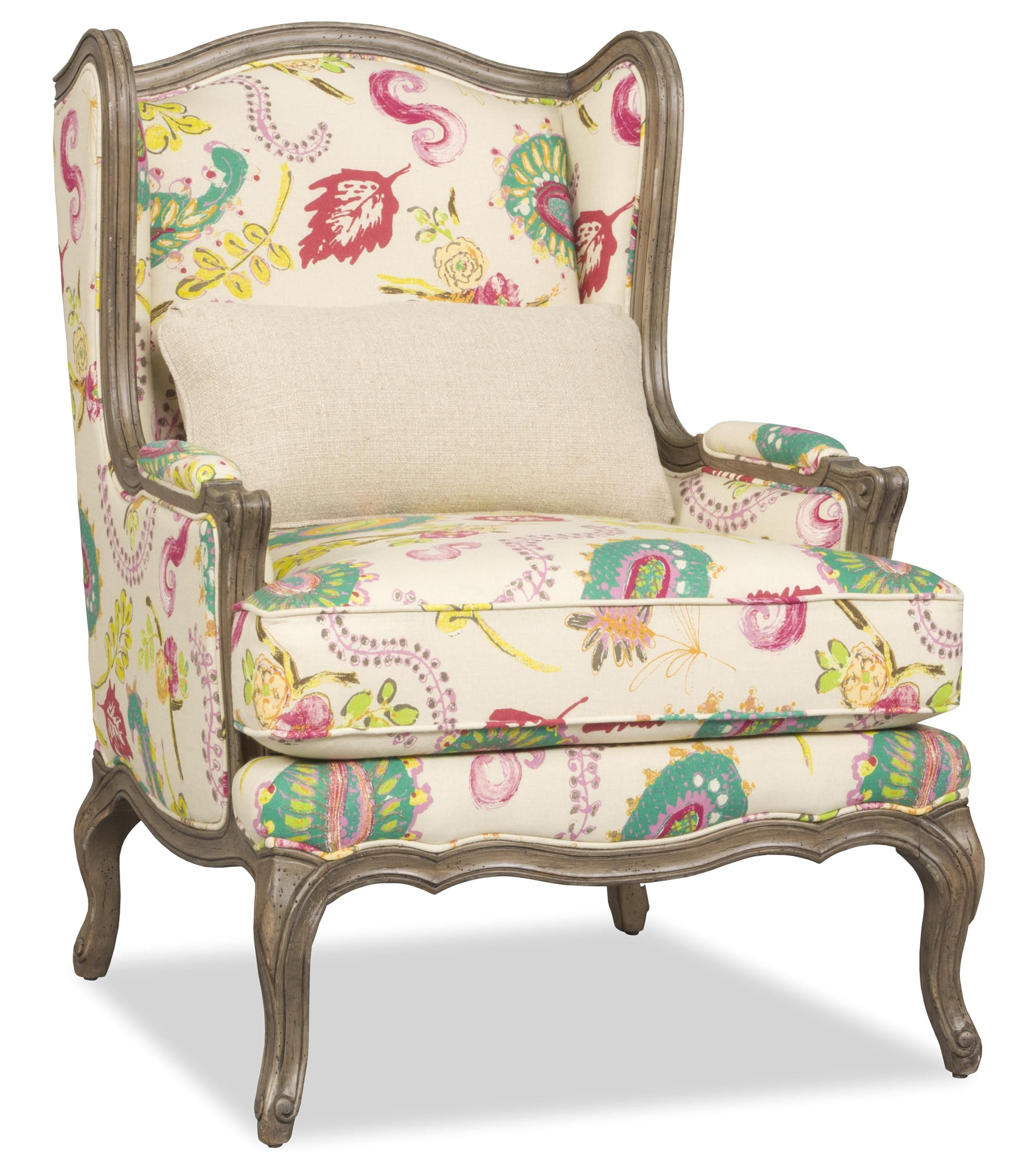 Accent Chairs Under 100 Dollars Kelsea Traditional Exposed Wood Wing Chair by Sam Moore Small