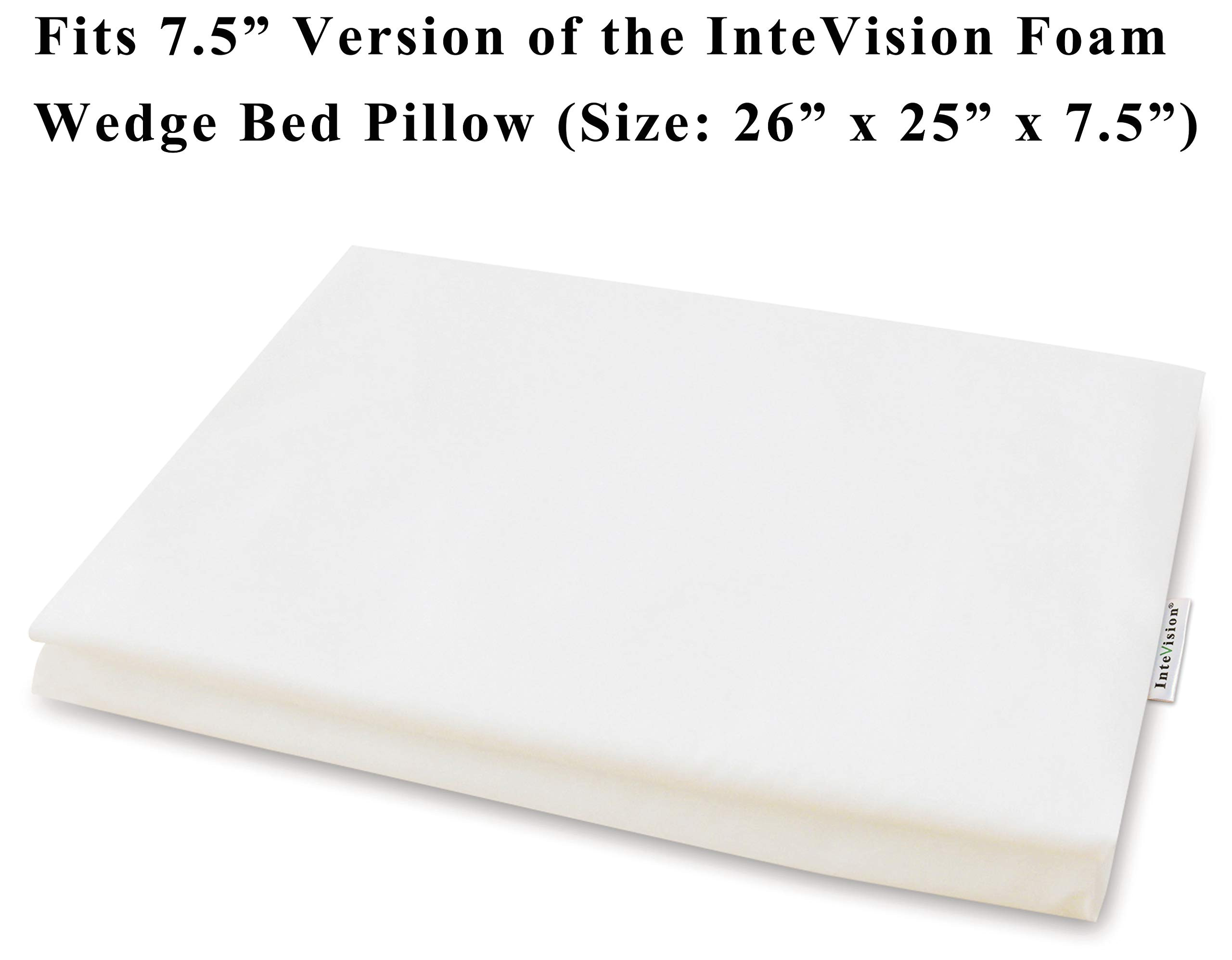 intevision 400 thread count 100 egyptian cotton pillowcase designed to fit the 7 5
