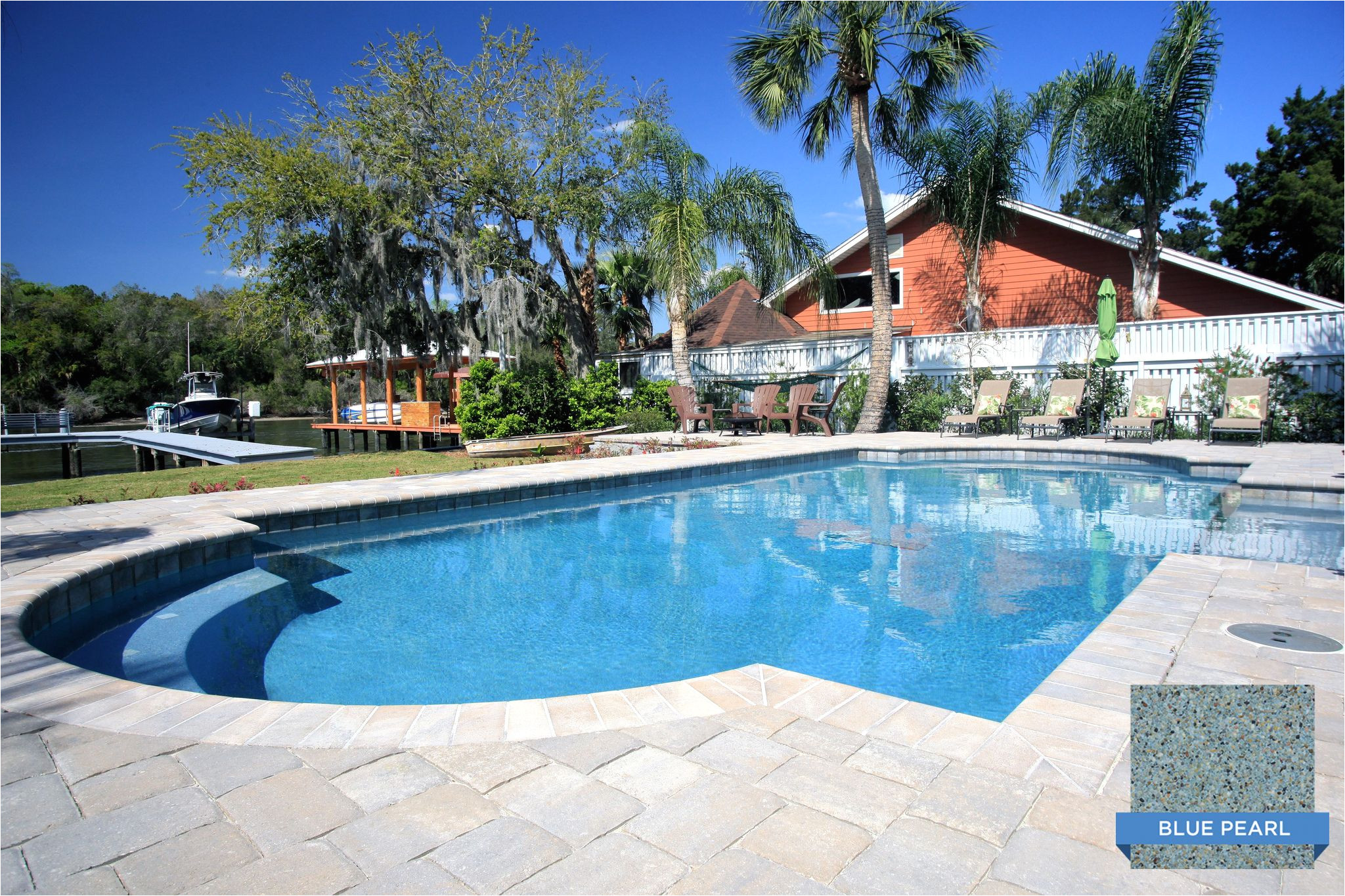 sunstone pearl blue pearl is a nice finish choice crown pools of jacksonville fl plastered by tempool inc swimmingpool pool