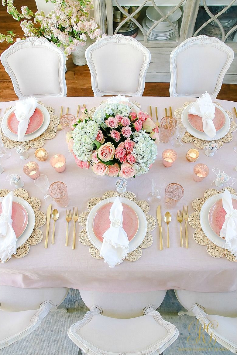 mesa de decoracion de compromiso blush table for easter or spring easter pinterest