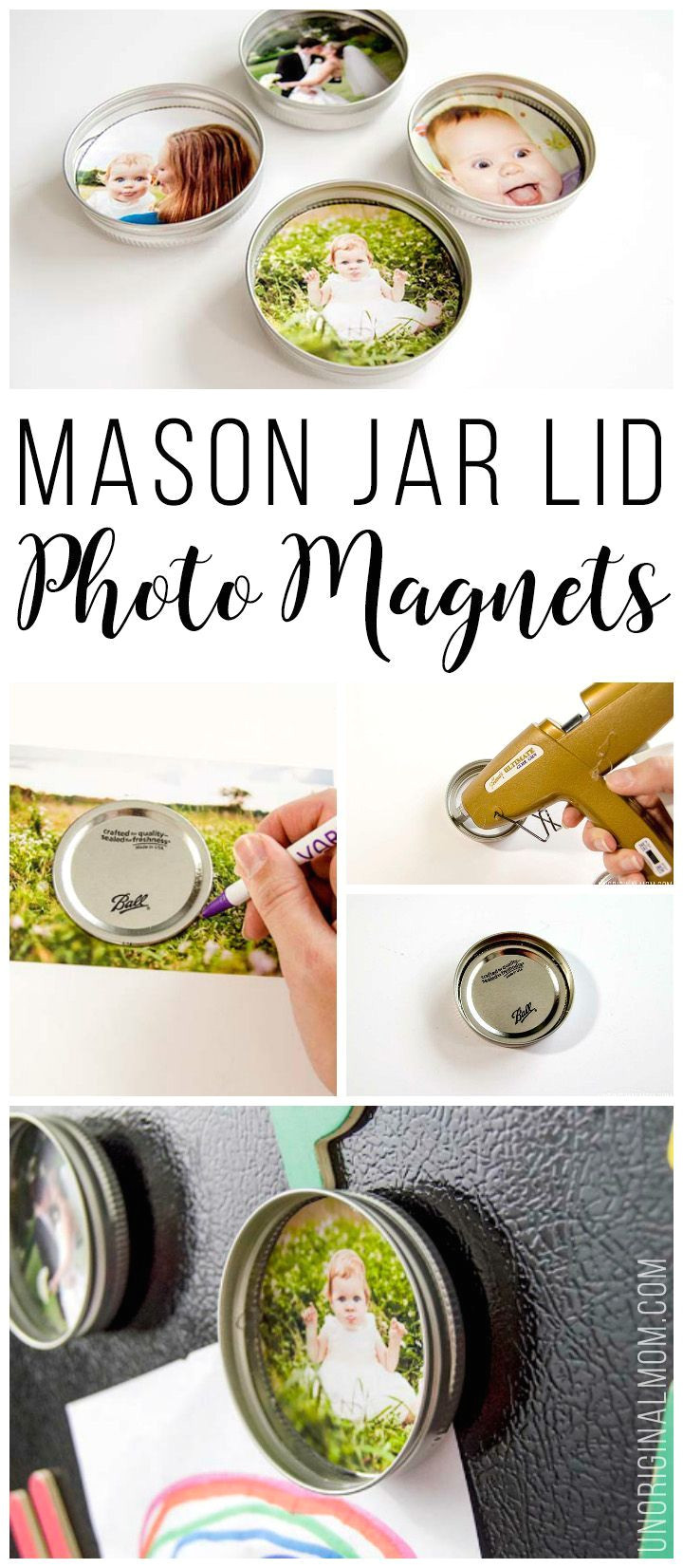 upcycle your leftover mason jar lids with these super cute mason jar lid photo