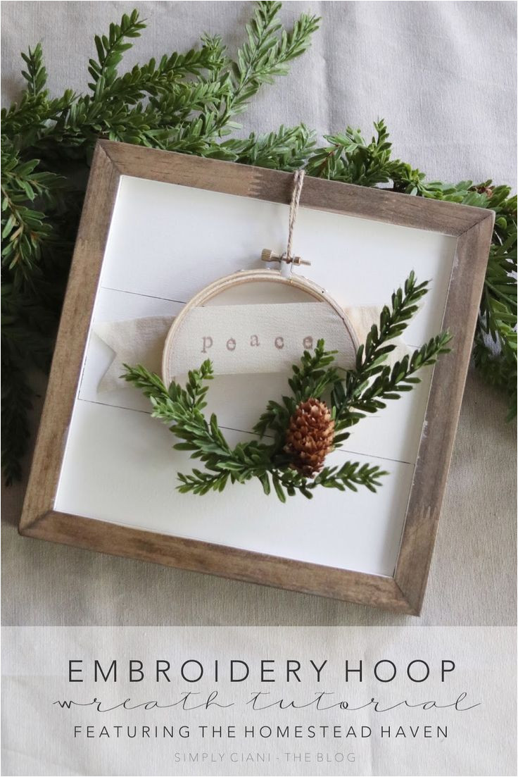 diy embroidery hoop wreath featuring the homestead haven simply ciani