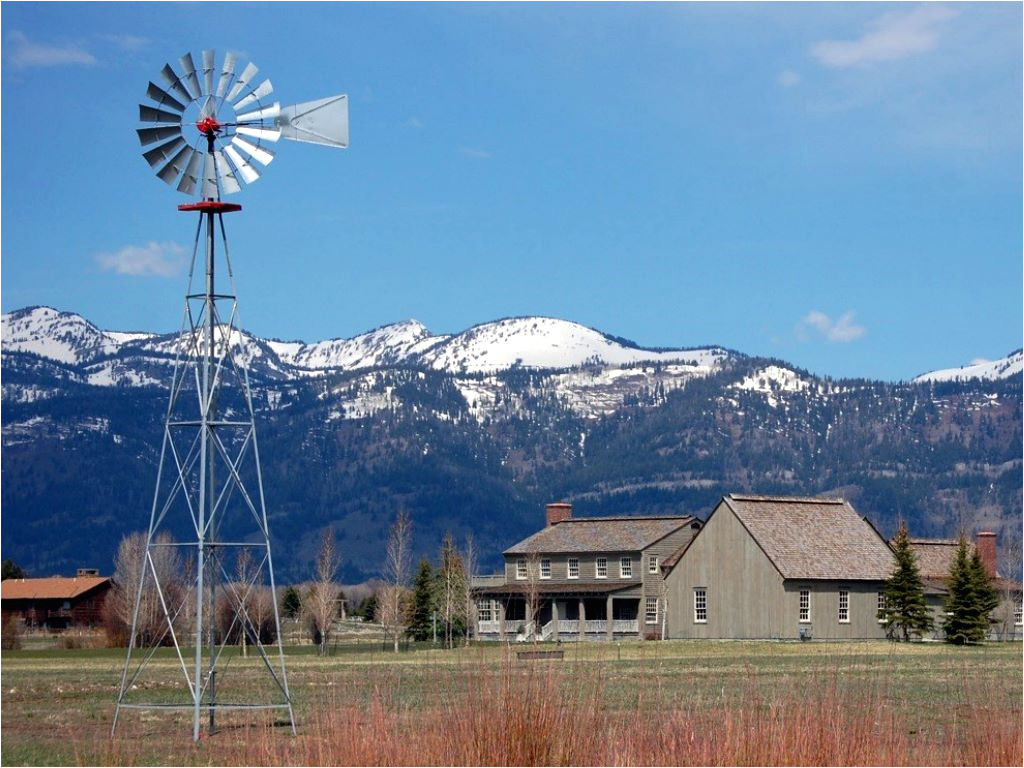 new farm windmill on tower