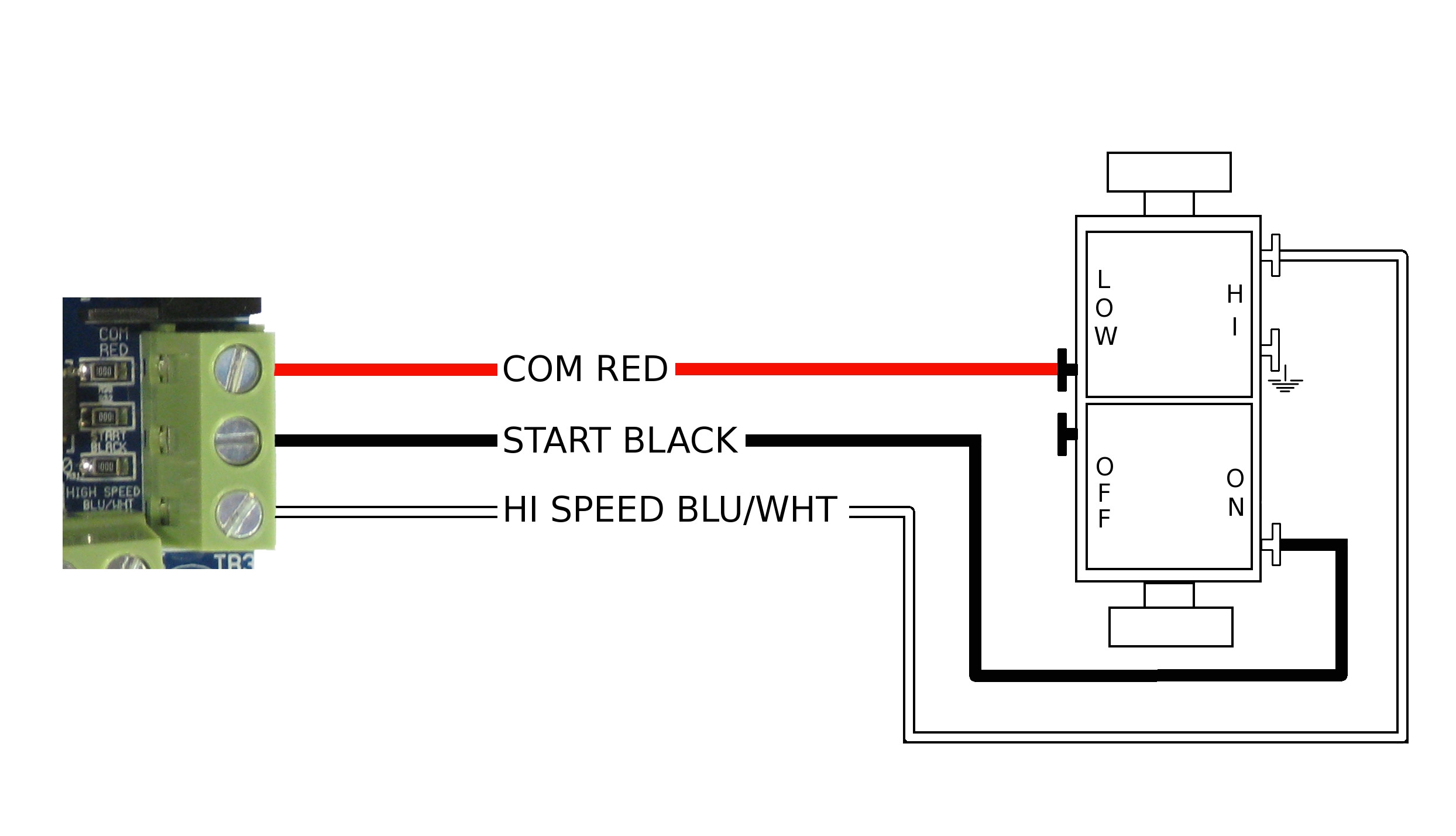 how to wire the wall switch