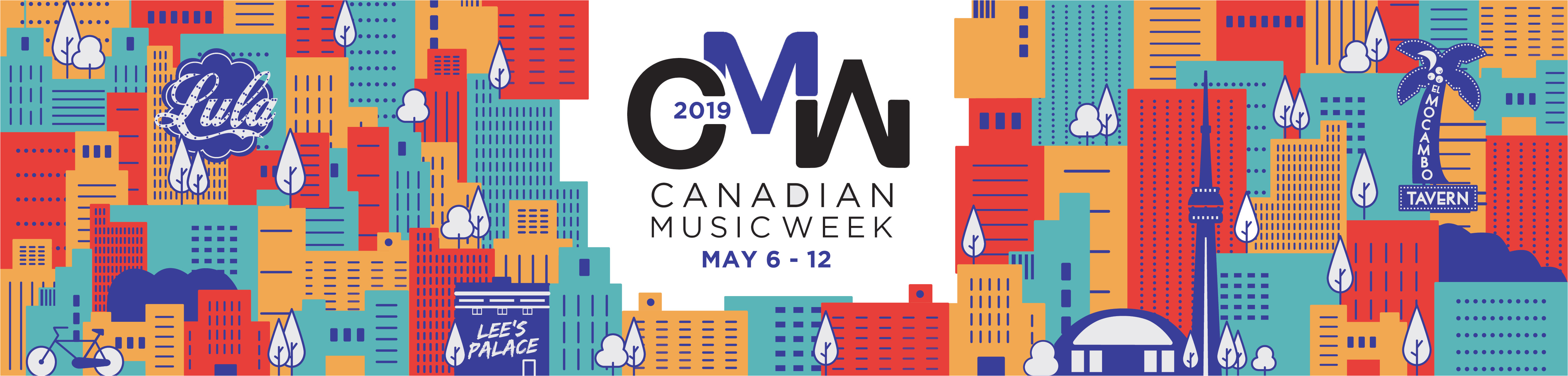 2019 canadian music week may 6 12 2019 logo