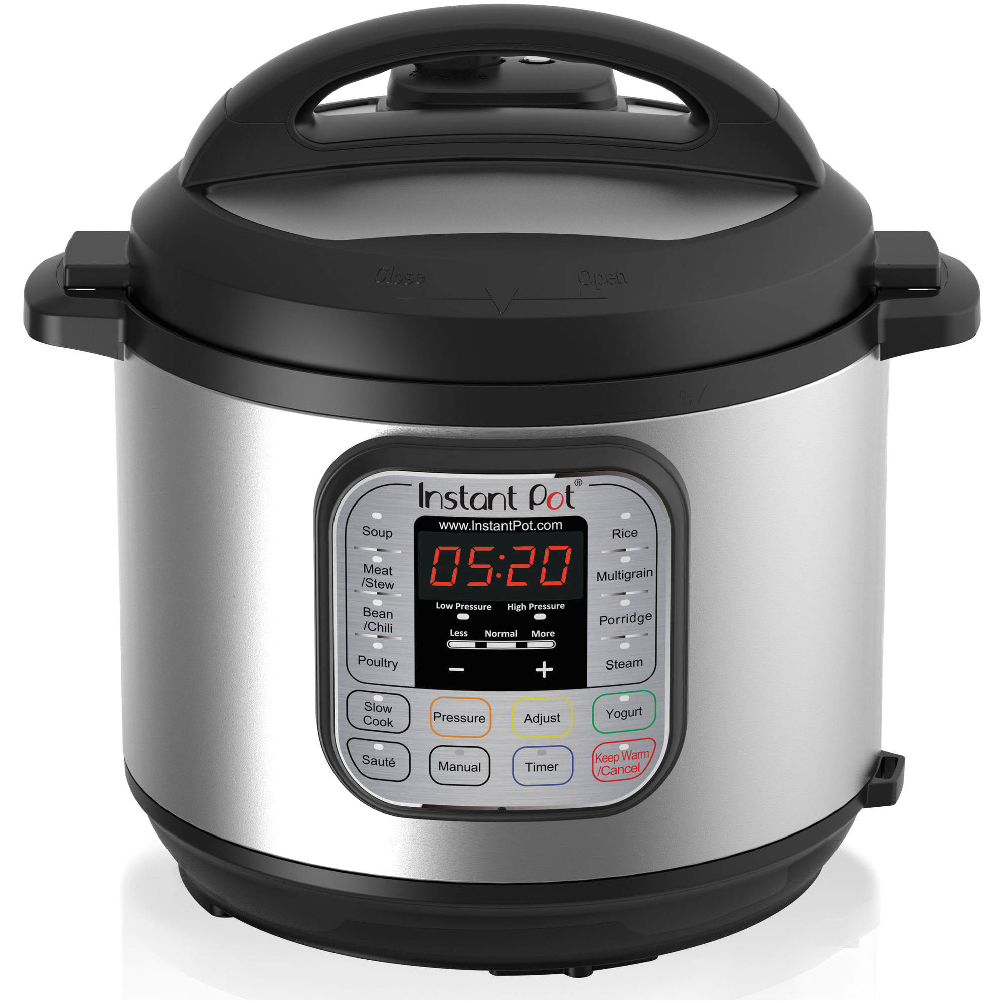 instant pot duo60 6 qt 7 in 1 multi use programmable pressure cooker slow cooker rice cooker steamer saute yogurt maker and warmer walmart com