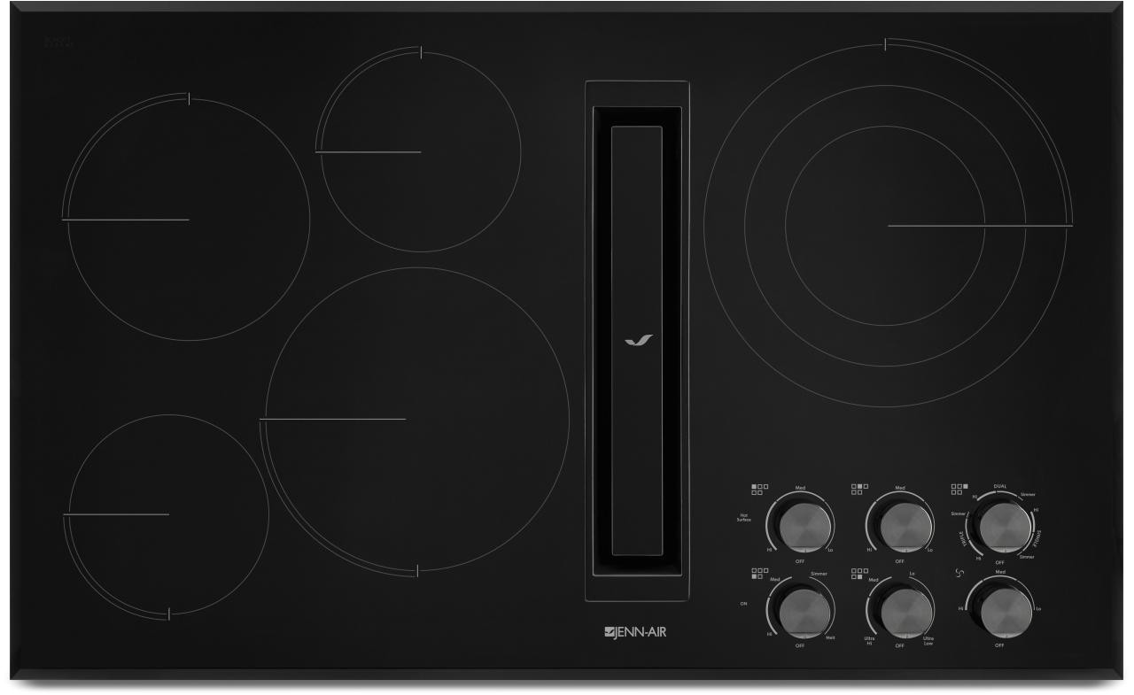 jenn aira 36 electric downdraft cooktop black jed3536gb