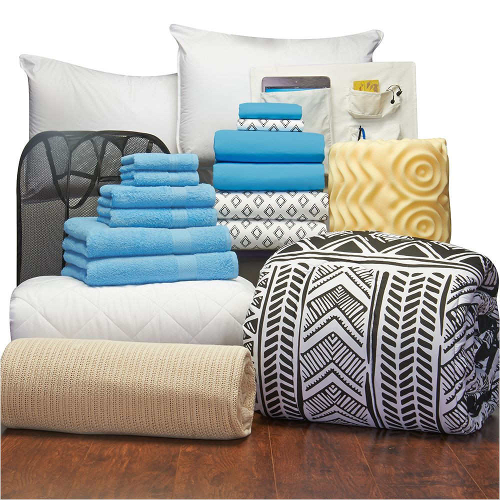 comfort pak twin xl bedding and bath set dorm bedding and bath ocm com