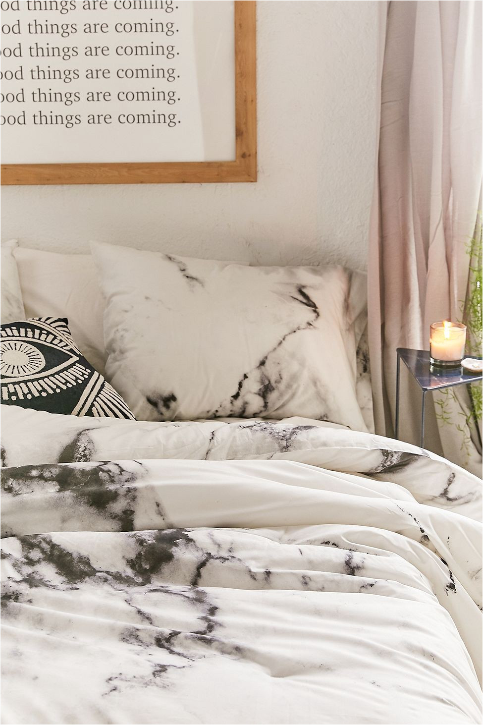 urban outfitters marble comforter snooze set white twin xl