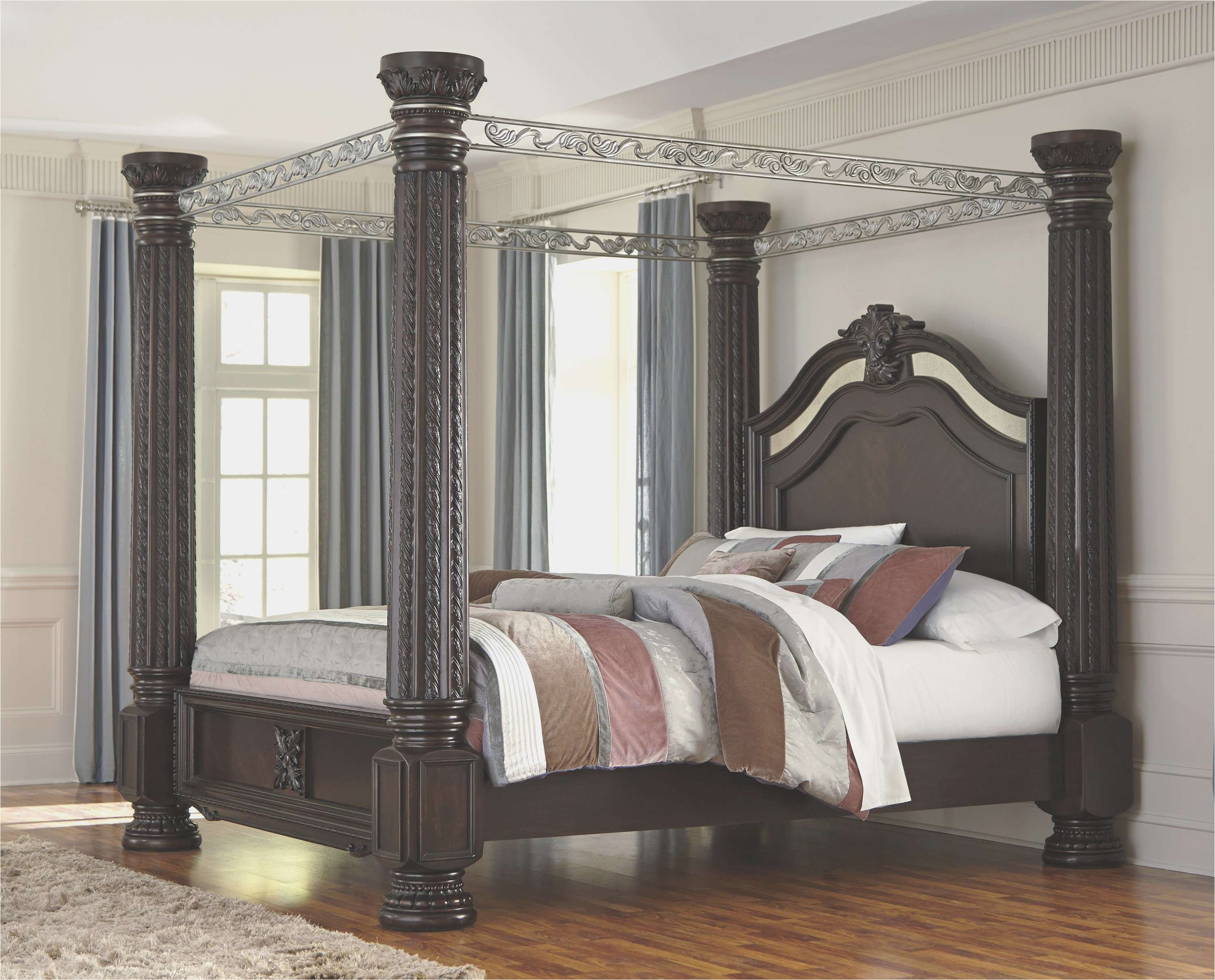 catchy granite top bedroom furniture in ashley furniture four poster bed