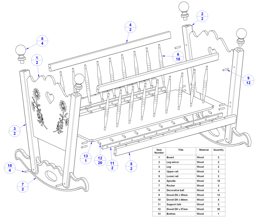 ob 2112ce baby furniture plans gif