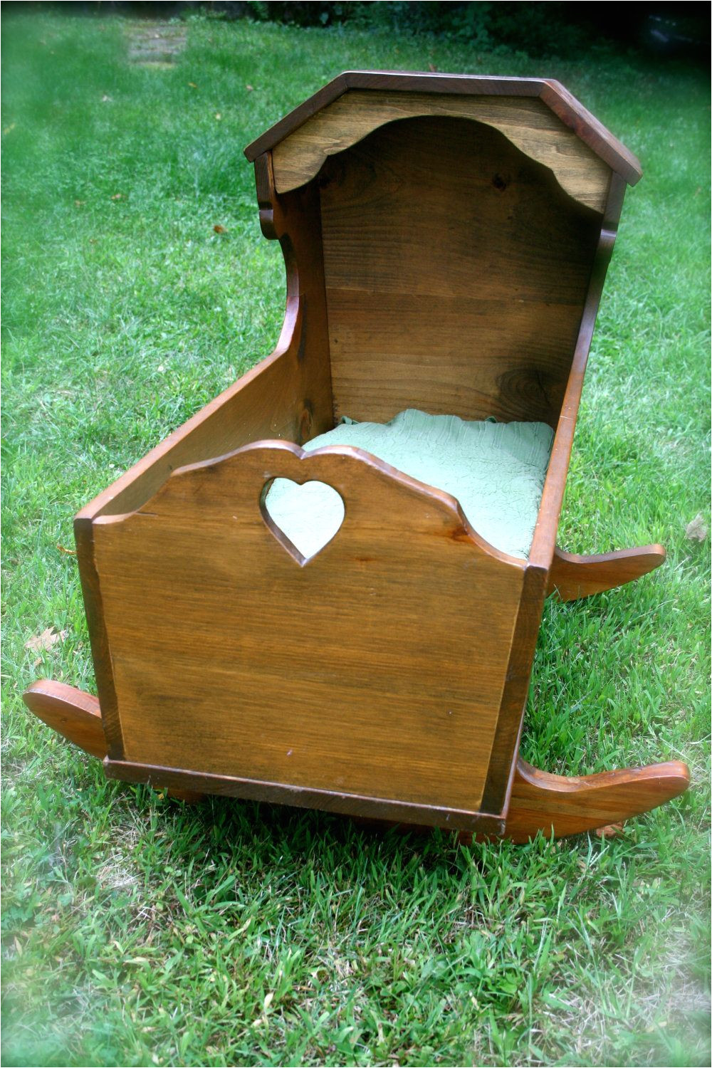 vintage handmade wooden cradle bassinet my brother made this exact cradle for my daughter