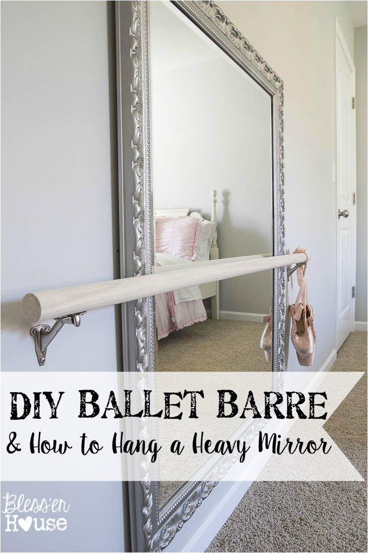 Ballet Barre Height Standard Diy Ballet Barre and How to Hang A Heavy Mirror Inspiring Diy